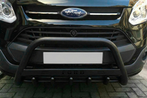 Ford Custom 2013–2022 Sprednji zaščitni lok WT004 Black (nerjavno jeklo) fotografija 1