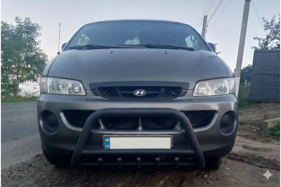 Hyundai H200, H1, Starex 1998–2007 Bullbar WT003 Black (nerjavno jeklo) Image