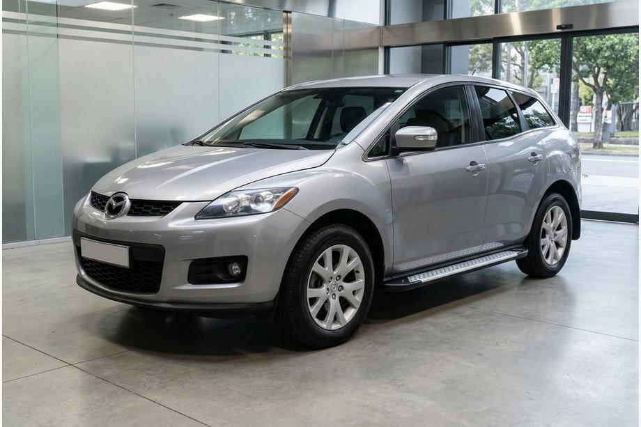 Mazda CX-7 2006–2012 Stranske stopnice Allmond Grey (2 kos, aluminij) Fotografija 1