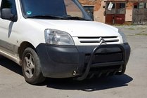 Peugeot Partner 1996–2008 Bullbar WT003 Black (nerjavno jeklo) fotografija 3