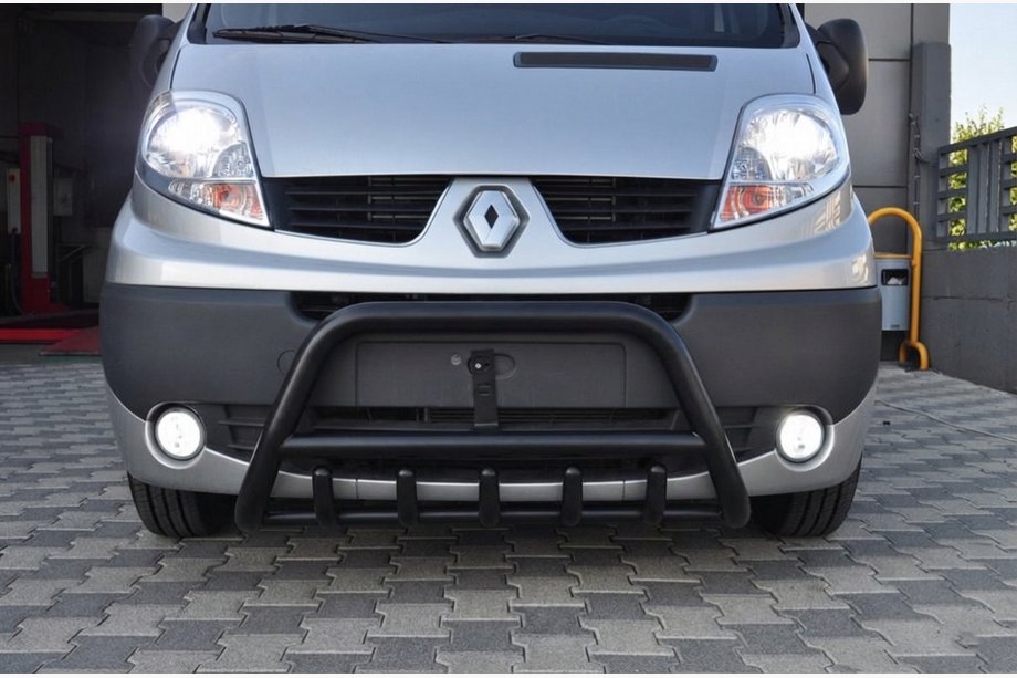 Renault Trafic 2001–2015 Sprednji zaščitni lok WT003 Black (nerjaveče jeklo) Image