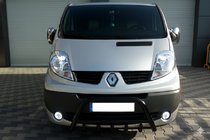 Opel Vivaro 2001–2015 Sprednji zaščitni lok WT003 Black (nerjaveče jeklo) fotografija 4