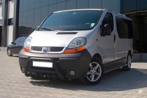 Opel Vivaro 2001–2015 Sprednji zaščitni lok WT003 Black (nerjaveče jeklo) fotografija 3