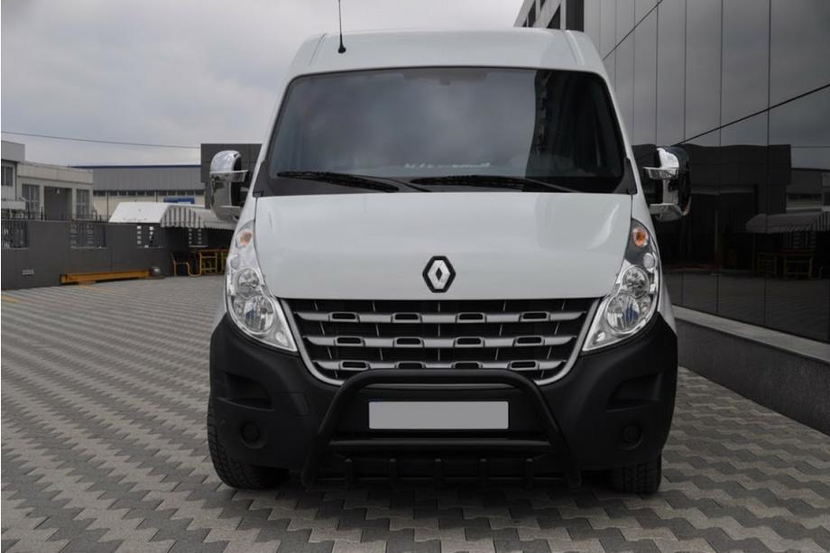 Renault Master 2011–2023 Sprednji zaščitni lok WT003 Black (nerjaveče jeklo) Image
