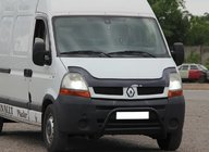 Renault Master 1998–2010 Sprednji zaščitni lok WT003 Black (nerjaveče jeklo) fotografija 4