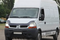 Renault Master 1998–2010 Sprednji zaščitni lok WT003 Black (nerjaveče jeklo) fotografija 1