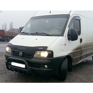 Sprednji zaščitni lok WT003 Black (nerjaveče jeklo) Citroen Jumper 1995–2006 fotografija 3