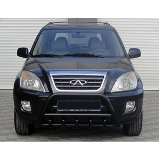 Bullbar WT003 Black (nerjavno jeklo) Chery Tiggo 1 2005–2016 fotografija 1