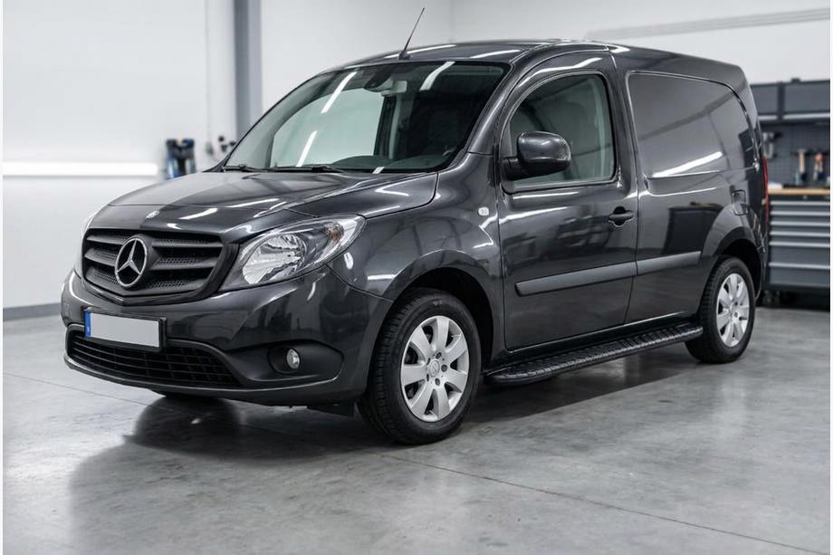 Mercedes Citan 2013–2021 Bočne stopnice Bosphorus Black (2 kos, aluminij) Image