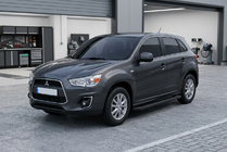 Mitsubishi ASX 2010–2023 Bočne stopnice Allmond Black (2 kosa, aluminij) fotografija 1