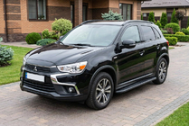 Mitsubishi ASX 2010–2023 Bočne stopnice Bosphorus Black (2 kos, aluminij) fotografija 1
