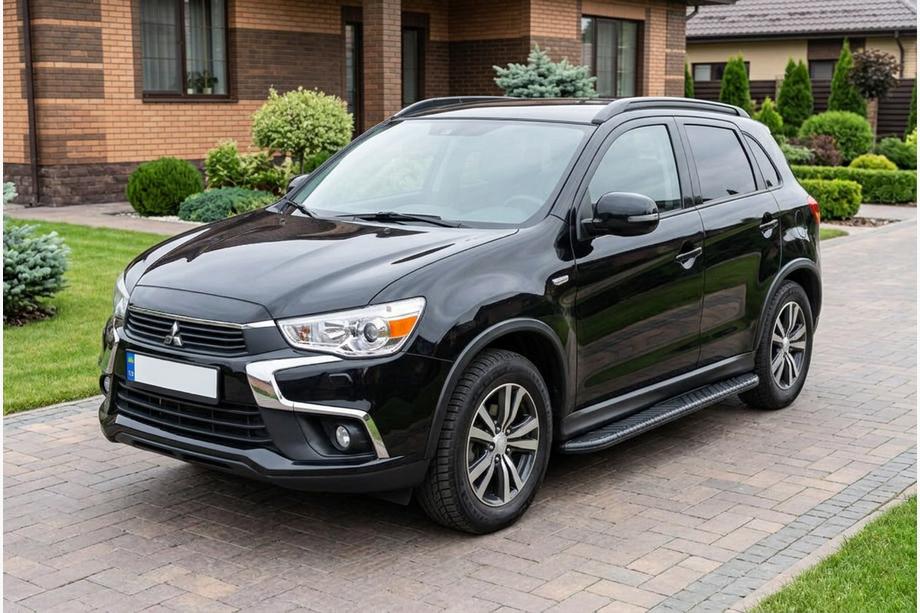 Mitsubishi ASX 2010–2023 Bočne stopnice Bosphorus Black (2 kos, aluminij) Image