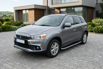 Mitsubishi ASX 2010–2023 Stranske stopnice Tayga Grey (2 kos, aluminij) fotografija 1