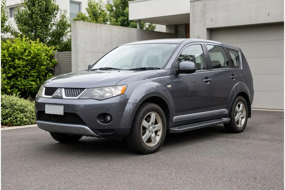 Mitsubishi Outlander 2006–2012 Bočne stopnice Allmond Black (2 kosa, aluminij) Image