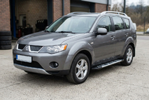 Mitsubishi Outlander 2006–2012 Stranske stopnice Sunrise (2 kos, aluminij) fotografija 1