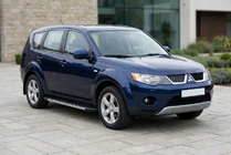 Mitsubishi Outlander 2006–2012 Bočne stopnice Duru (2 kosa, aluminij) fotografija 1