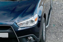 Mitsubishi Outlander 2006–2012 Stranske stopnice Tayga Grey (2 kos, aluminij) fotografija 10