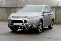 Mitsubishi Outlander 2012–2021 Sprednji zaščitni lok WT004 (inox) fotografija 2