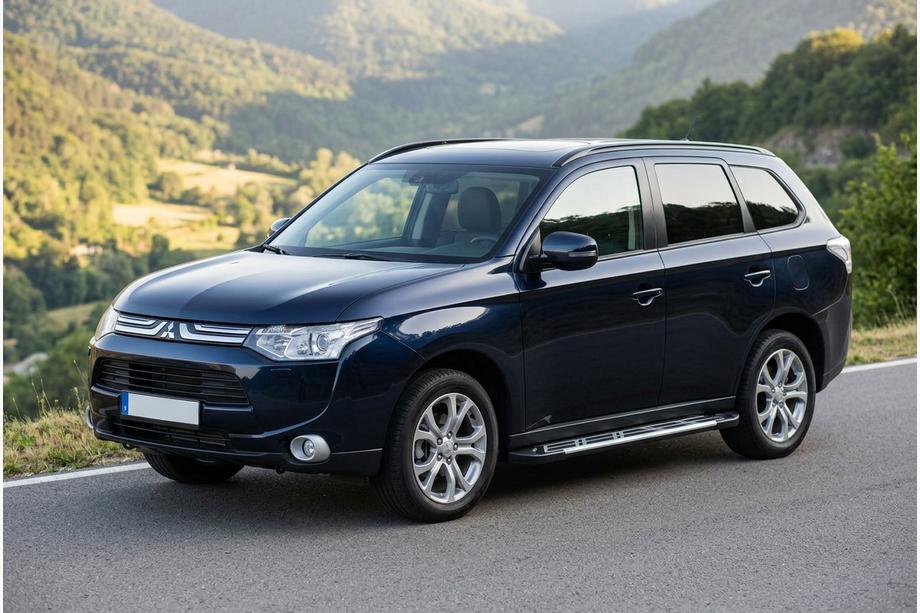 Mitsubishi Outlander 2012–2021 Stranske stopnice Sunrise (2 kos, aluminij) Image