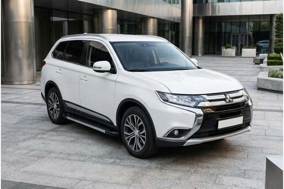 Mitsubishi Outlander 2012–2021 Stranske stopnice RedLine V1 (2 kos, aluminij) Image