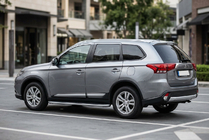 Mitsubishi Outlander 2012–2021 Stranski pragovi Tayga Grey (2 kosa, aluminij) fotografija 1