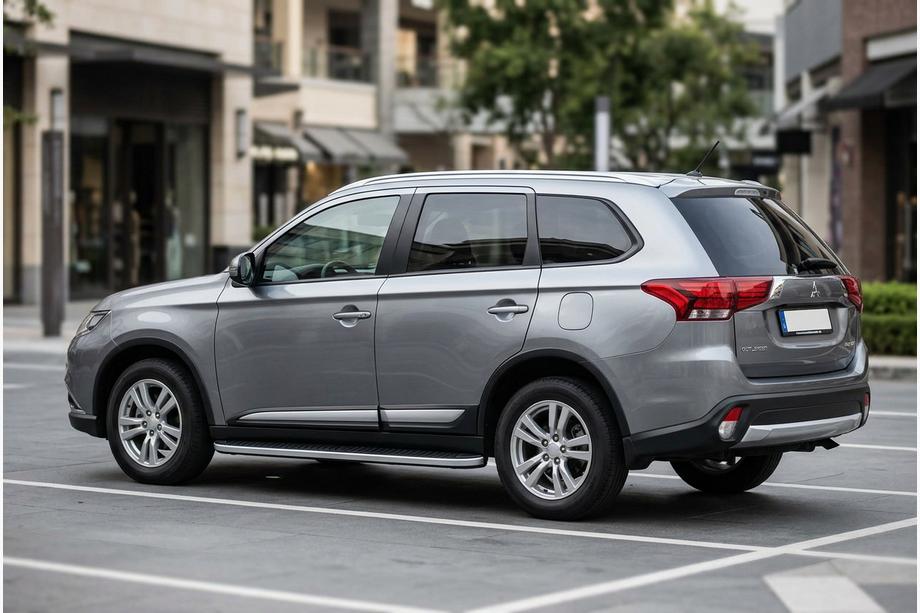 Mitsubishi Outlander 2012–2021 Stranski pragovi Tayga Grey (2 kosa, aluminij) Image