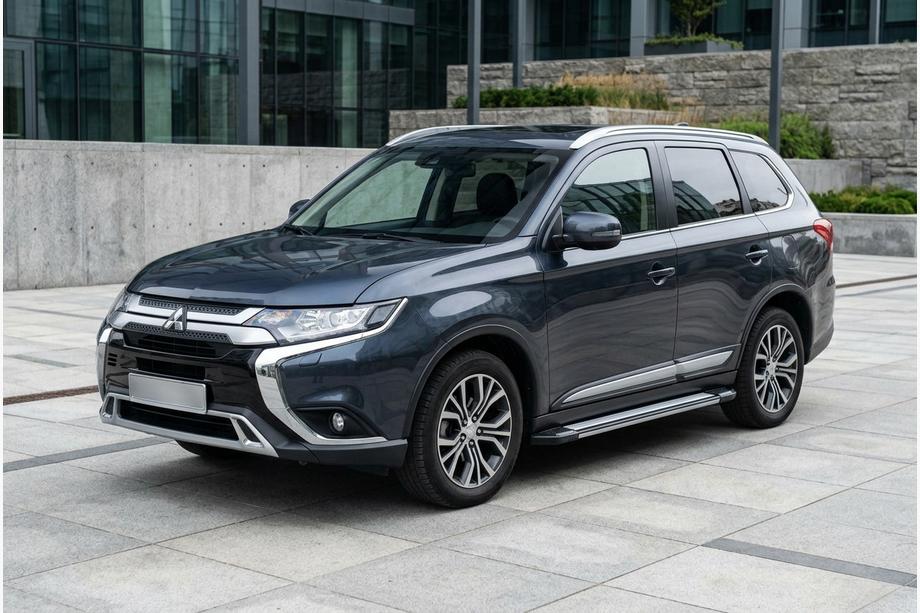 Mitsubishi Outlander 2012–2021 Stranske stopnice Rainbow (2 kos, aluminij) Image