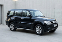 Mitsubishi Pajero Wagon IV 2006–2021 Stranske stopnice Fullmond (2 kos, aluminij) fotografija 1