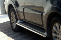 Mitsubishi Pajero Wagon IV 2006–2021 Stranske cevi (2 kos, nerjavno jeklo) fotografija 1