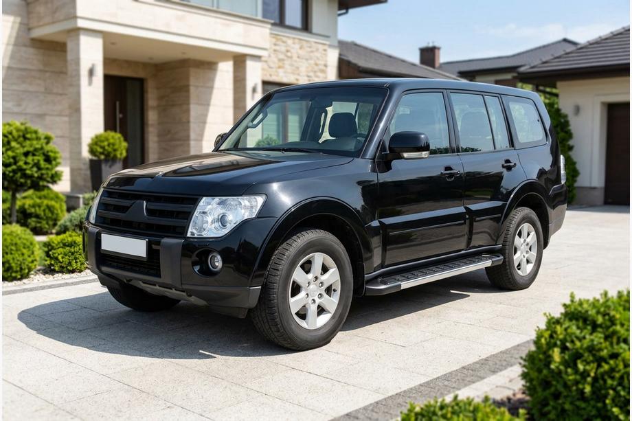 Mitsubishi Pajero Wagon IV 2006–2021 Stranske stopnice RedLine V1 (2 kos, aluminij) Image