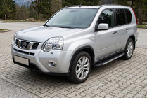 Nissan X-trail T31 2007–2014 Bočne stopnice Duru (2 kosa, aluminij) fotografija 1