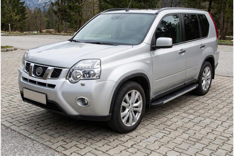 Nissan X-trail T31 2007–2014 Bočne stopnice Duru (2 kosa, aluminij) Image