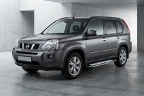 Nissan X-trail T31 2007–2014 Stranske stopnice Rainbow (2 kos, aluminij) fotografija 1