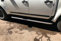 Nissan Navara 2006–2015 Bočne stopnice Tayga (2 kos, aluminij) fotografija 8