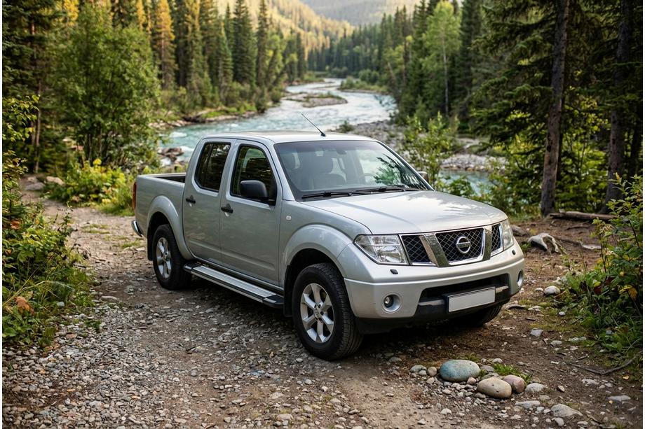 Nissan Navara 2006–2015 Stranske stopnice Rainbow (2 kos, aluminij) Image