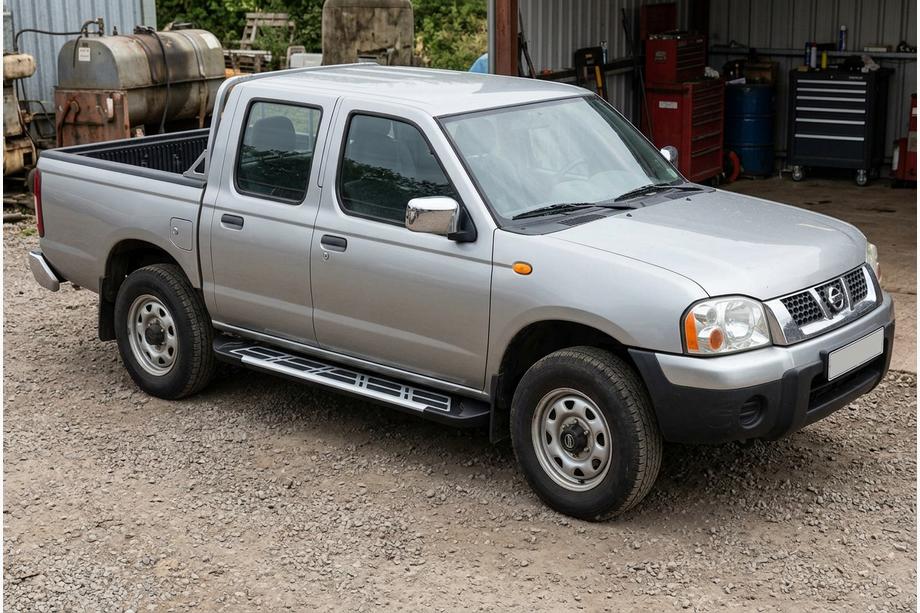 Nissan NP300 1999–2015 Stranske stopnice Sunrise (2 kos, aluminij) Image