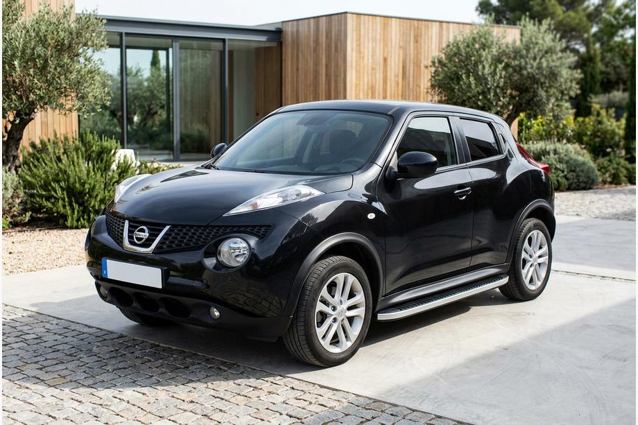 Nissan Juke 2010–2019 Stranske stopnice Tayga Grey (2 kos, aluminij) Image