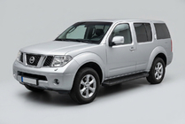 Nissan Pathfinder R51 2005–2014 Bočne stopnice Allmond Black (2 kosa, aluminij) fotografija 1
