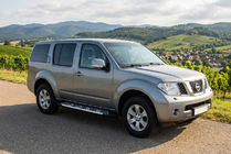 Nissan Pathfinder R51 2005–2014 Stranske stopnice Sunrise (2 kos, aluminij) fotografija 1