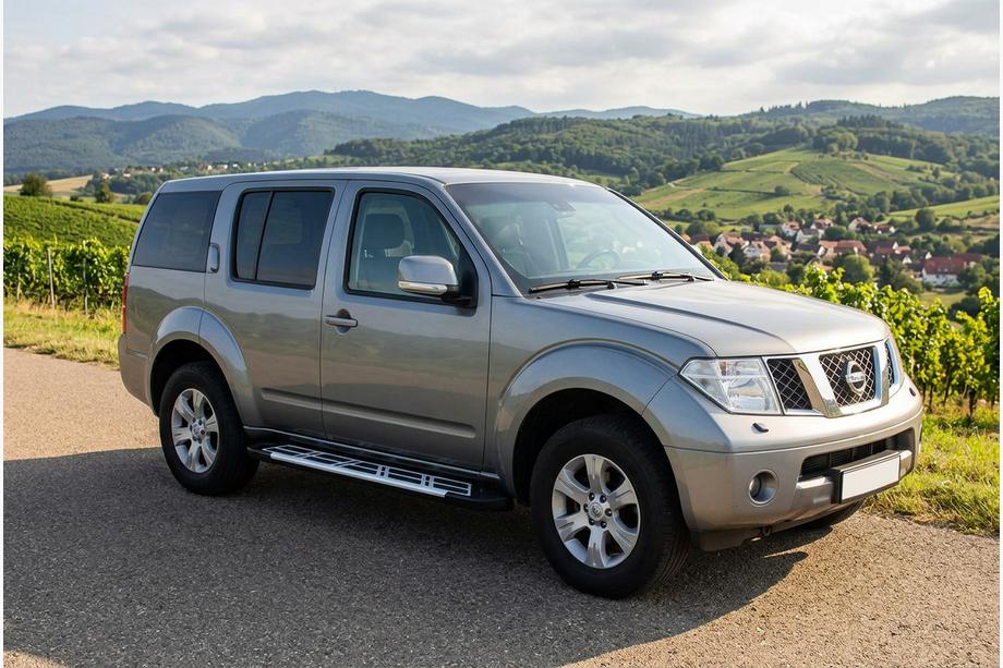 Nissan Pathfinder R51 2005–2014 Stranske stopnice Sunrise (2 kos, aluminij) Image
