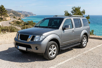 Nissan Pathfinder R51 2005–2014 Bočne stopnice Bosphorus Black (2 kos, aluminij) fotografija 1