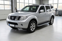 Nissan Pathfinder R51 2005–2014 Stranske stopnice Tayga Grey (2 kos, aluminij) fotografija 1