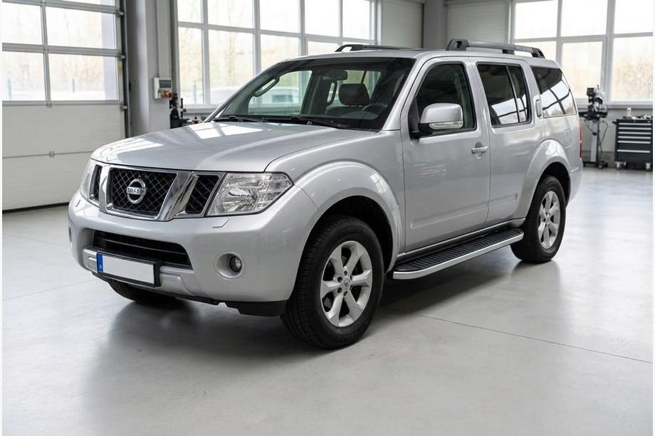 Nissan Pathfinder R51 2005–2014 Stranske stopnice Tayga Grey (2 kos, aluminij) Image