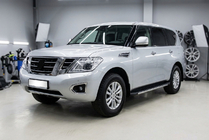 Nissan Patrol Y62 2010–2024 Stranske stopnice Duru (2 kos, aluminij) fotografija 1