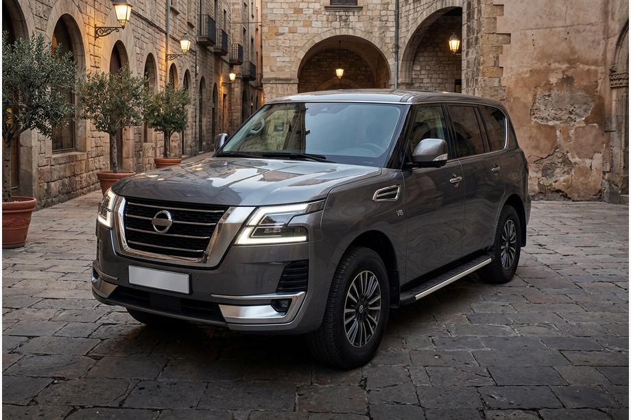 Nissan Patrol Y62 2010–2024 Stranski pragovi Fullmond (2 kosa, aluminij) Image