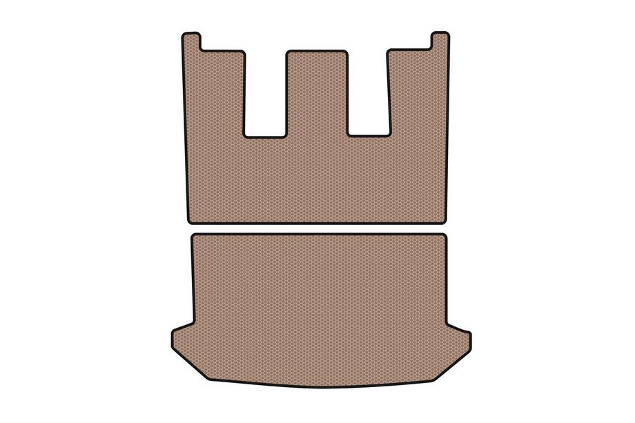 Citroen C-8 2002–2014 Gumijasta koritasta preproga za prtljažnik Carsuit V1 (Bež) Image