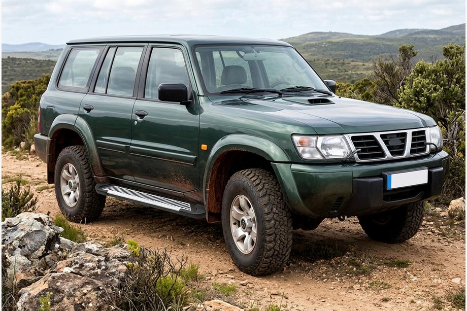 Nissan Patrol Y61 1997–2011 Stranski pragovi Line (2 kos, aluminij) Image