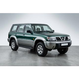 Stranske stopnice RedLine Black (2 kosa, aluminij) Nissan Patrol Y61 1997–2011 fotografija 1