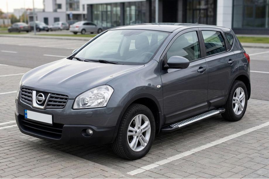 Nissan Qashqai 2007–2010 Stranski pragovi Line (2 kos, aluminij) Image