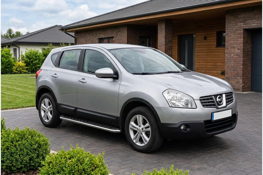 Nissan Qashqai 2007–2010 Stranski pragovi Maydos V1 (2 kos, aluminij ↗ nerjaveče jeklo) Image